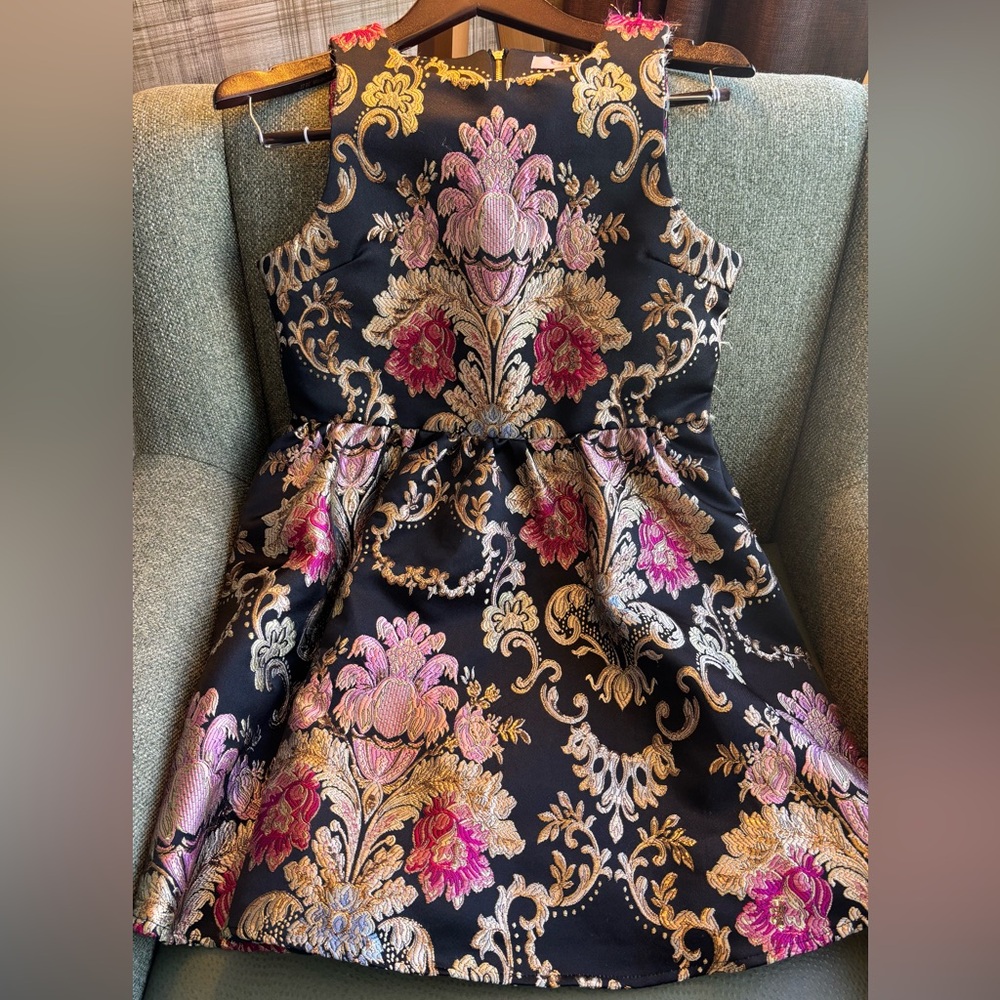 Giani Bernini Baroque Rococo Jacquard Girls Dress